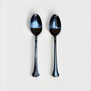 Oneida APOLLONIA 2 Oval Soup Table Spoons 7 1/8" Stainless Flatware Replacement